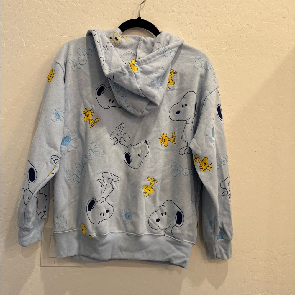 Peanuts Snoopy Embroidered Full-Zip Hoodie NWT (Small) - Picture 3 of 6